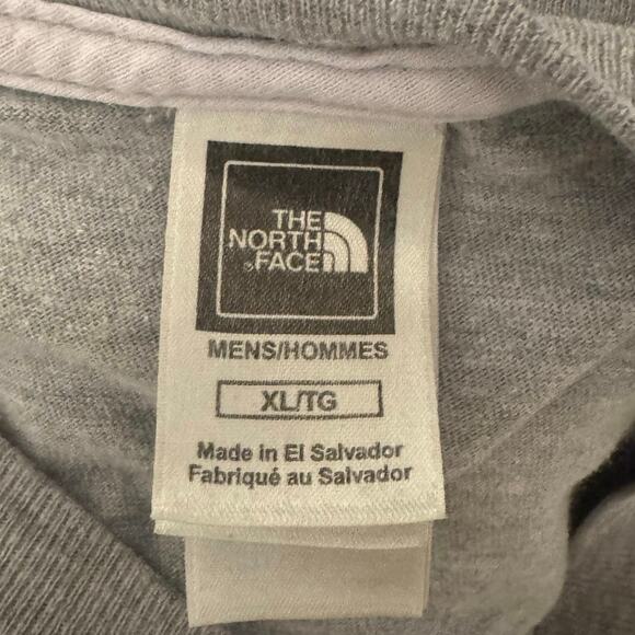 The North Face Mens Gray XL  Mountain Logo Short Sleeve Crew Neck T-Shirt - Picture 2 of 4